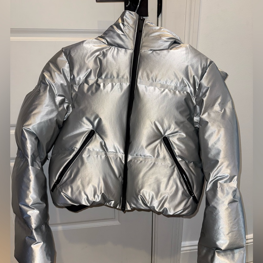 Zara silver ski jacket